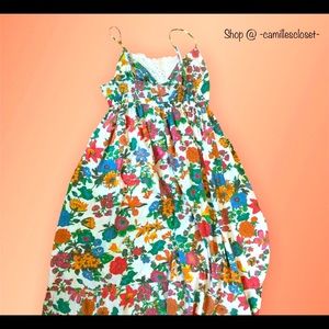 Derek heart floral sleeveless sun dress